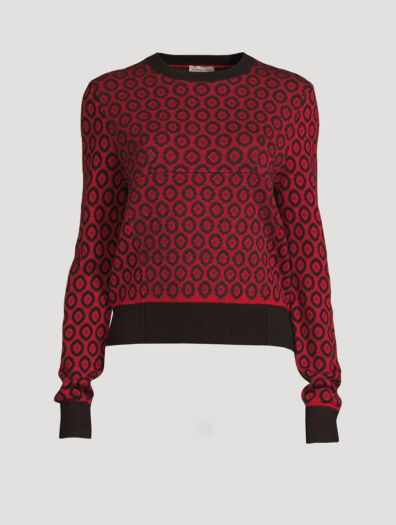 DRIES VAN NOTEN Wool Jacquard Sweater | Holt Renfrew