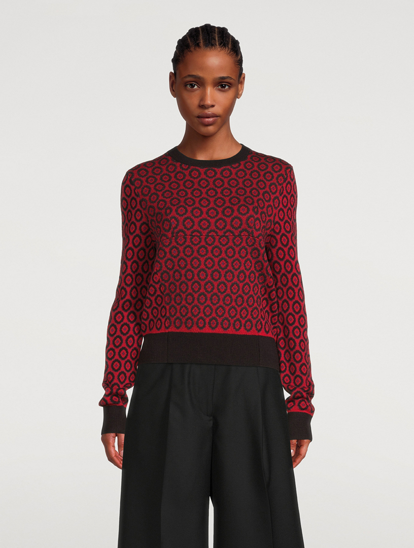 DRIES VAN NOTEN Wool Jacquard Sweater | Holt Renfrew