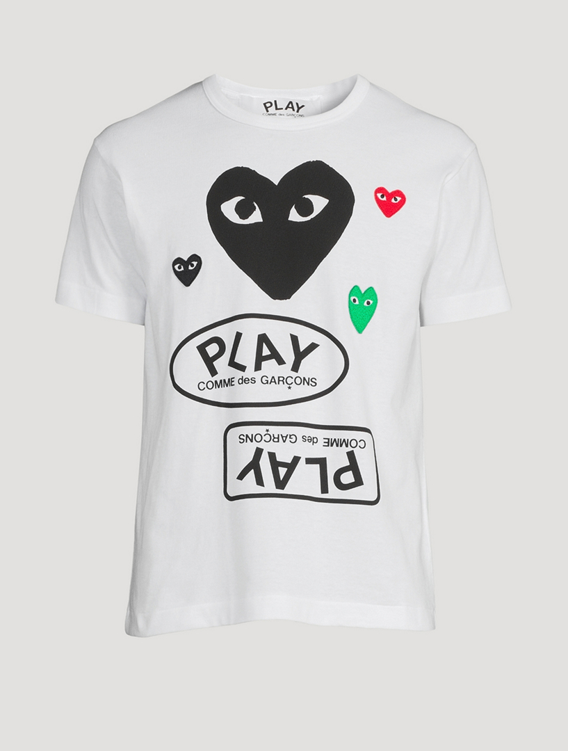 Comme des garcons store play triple heart tee