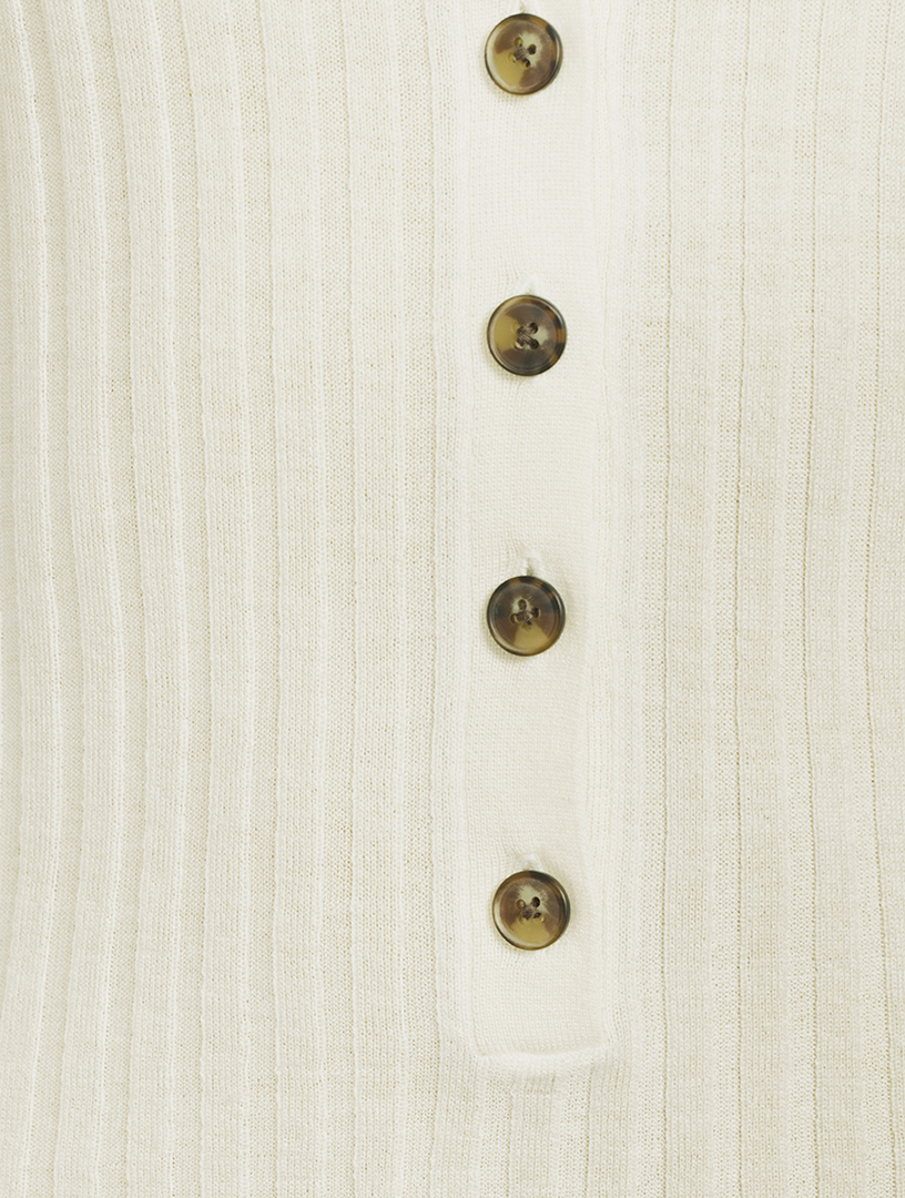 Hierro Wool And Cashmere Knit Polo Bodysuit