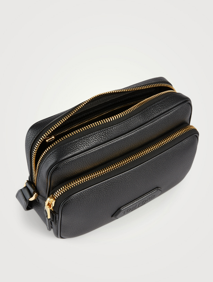 TOM FORD Leather Double-Zip Messenger Bag | Holt Renfrew