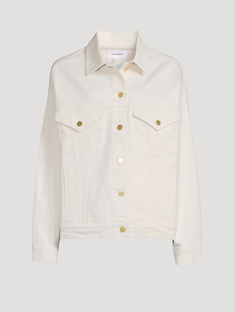 Frame white sale denim jacket