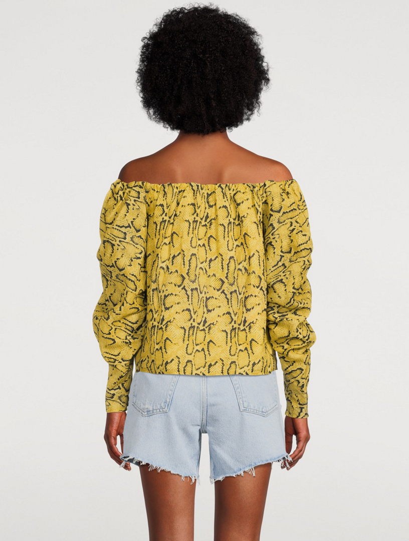Off-The-Shoulder Billow Top