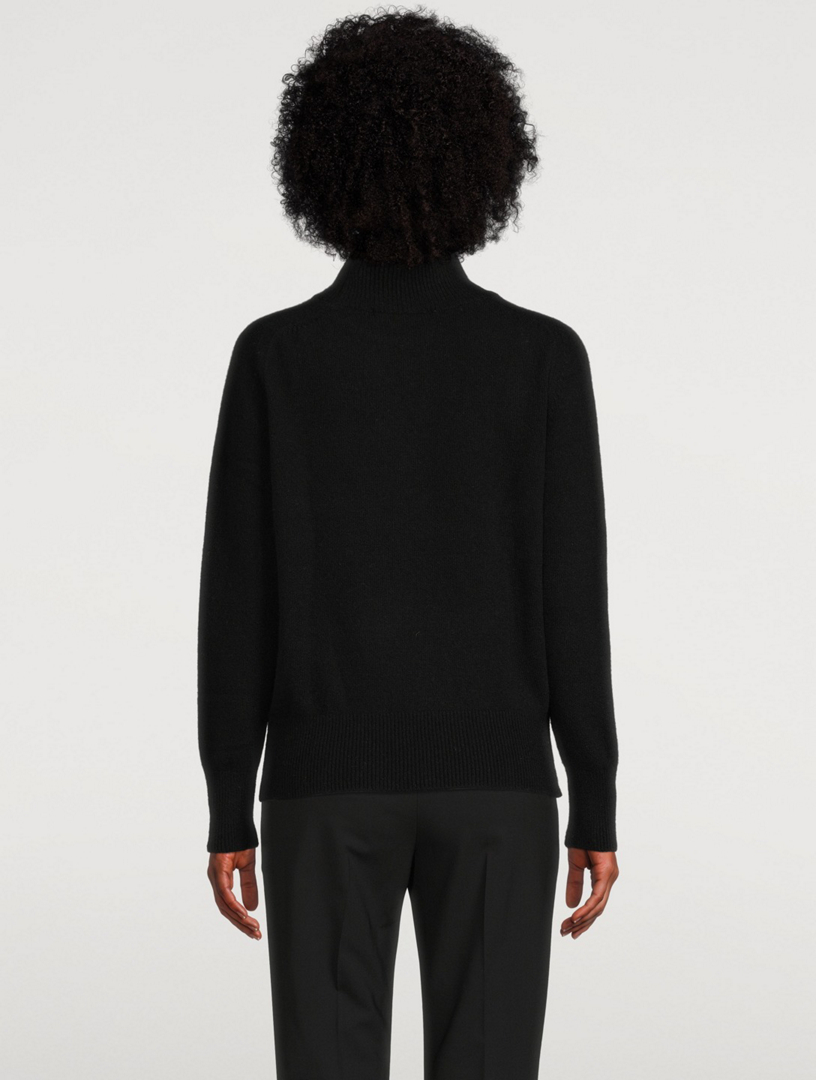 Wool And Cashmere Mockneck Sweater