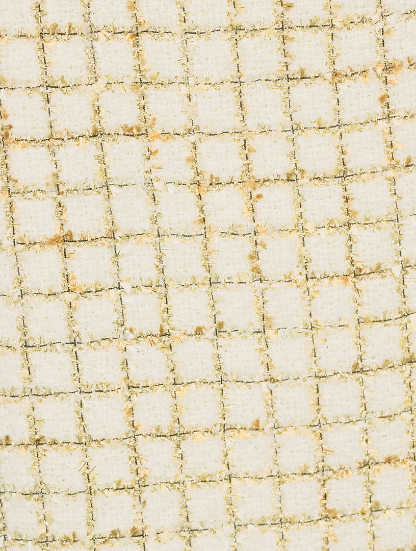 Lurex Tweed Pencil Skirt
