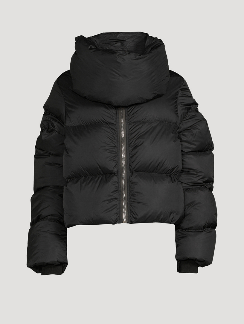 Rick Owens Cropped Puffer Jacket in Black