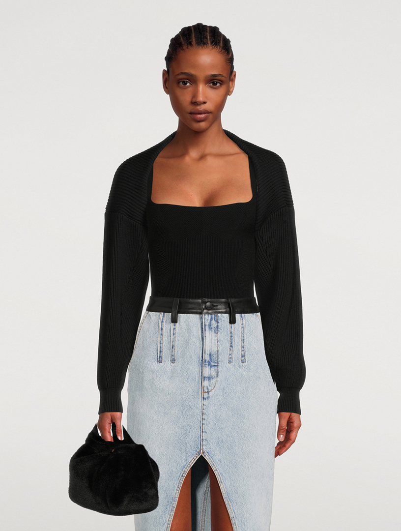 Ribbed Knit Shrug