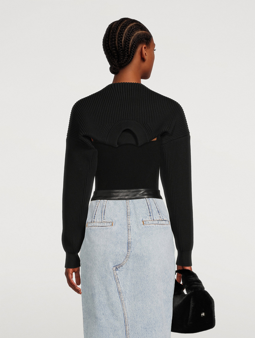 Ribbed Knit Shrug