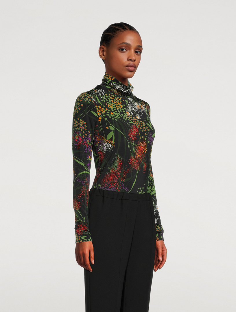 Dries van noten outlet graphic printed turtleneck