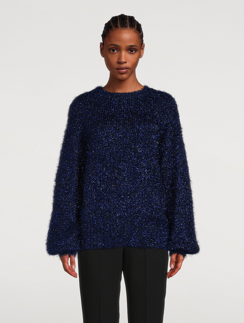 Metallic sweater best sale