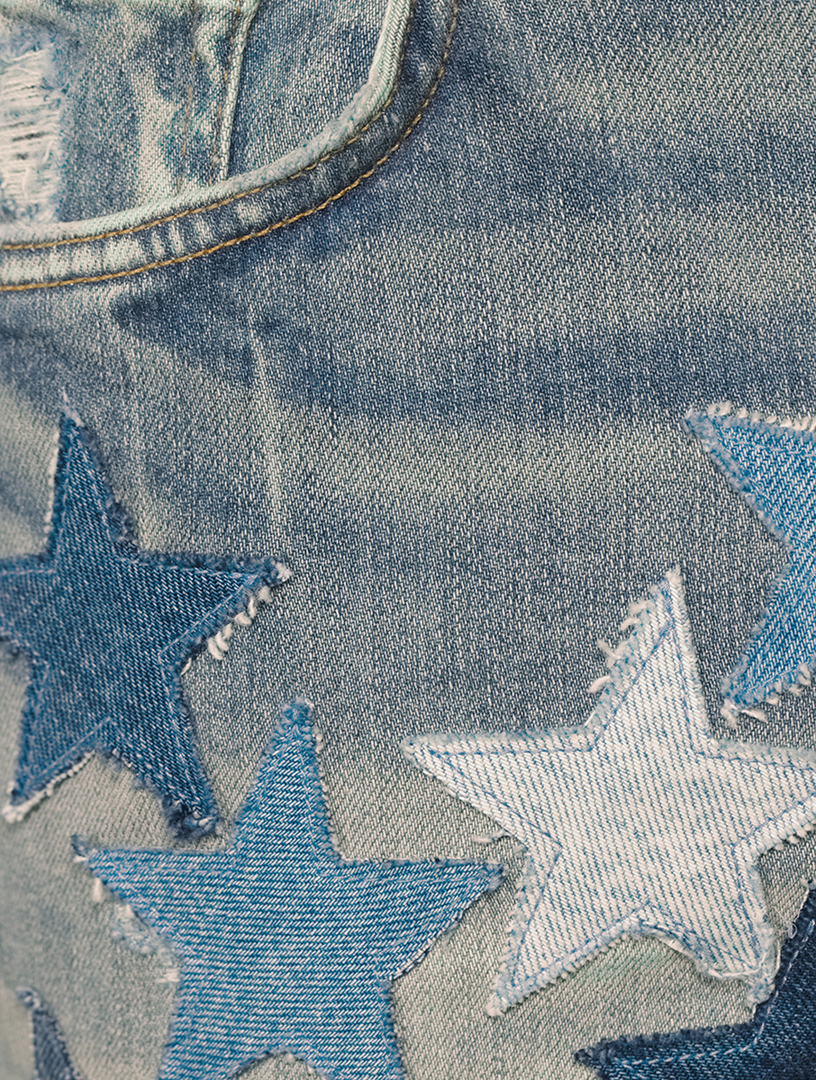 Chemist Jeans With Patchwork Stars