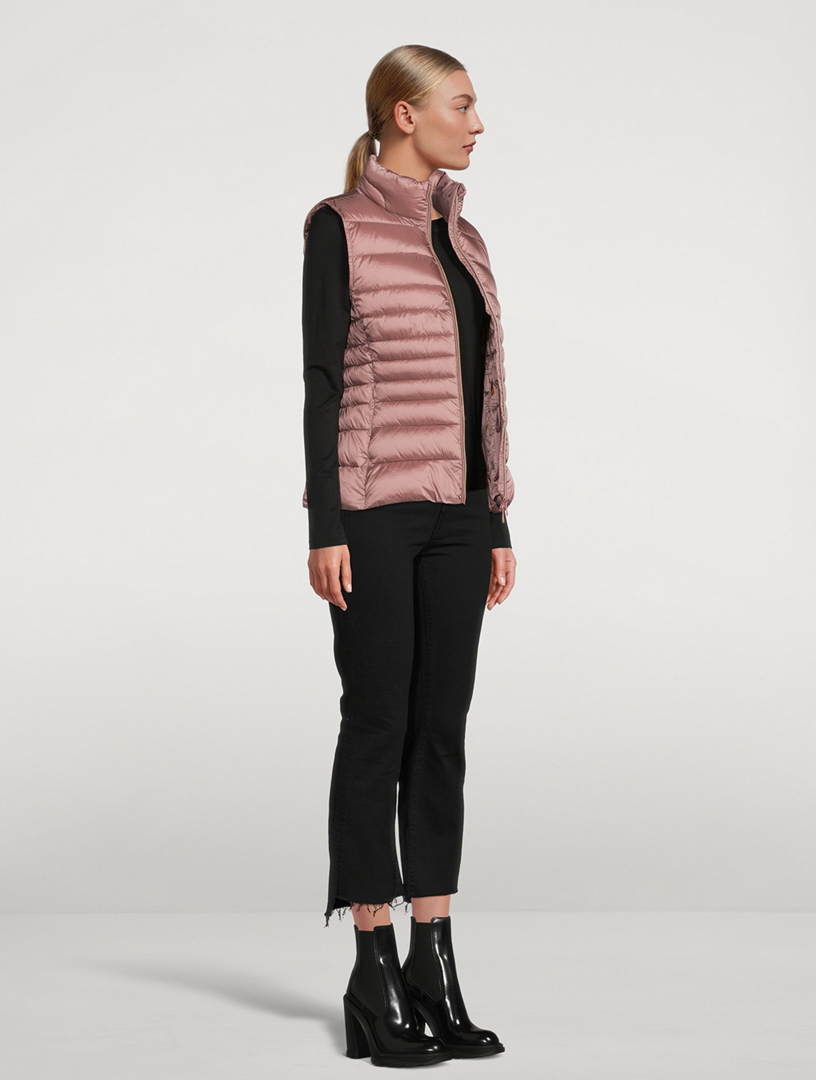 Lynn Quilted Vest With Stand Collar
