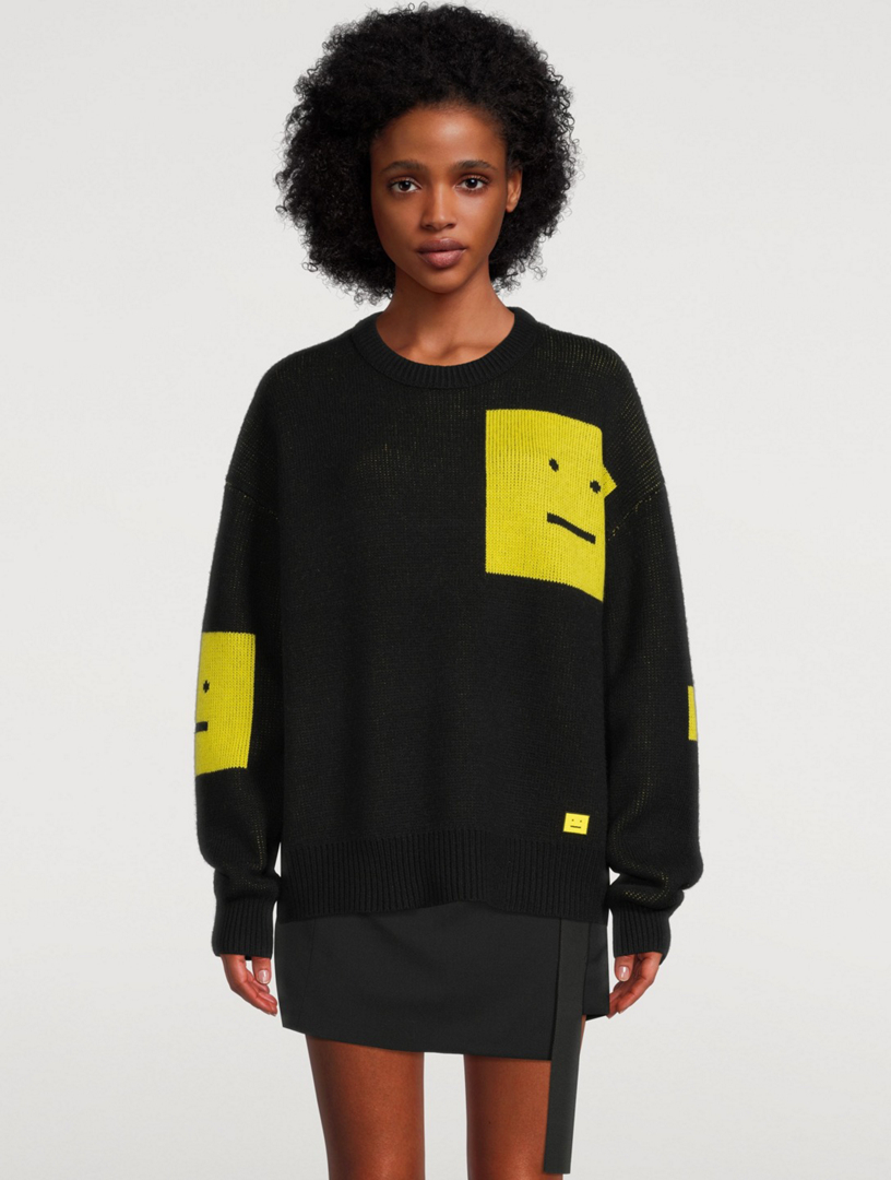 Acne studios face on sale sweater