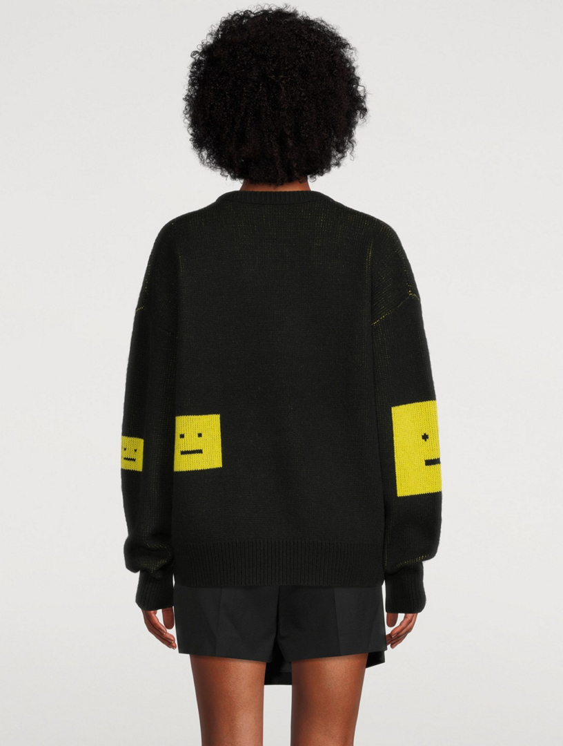 Face Wool Sweater