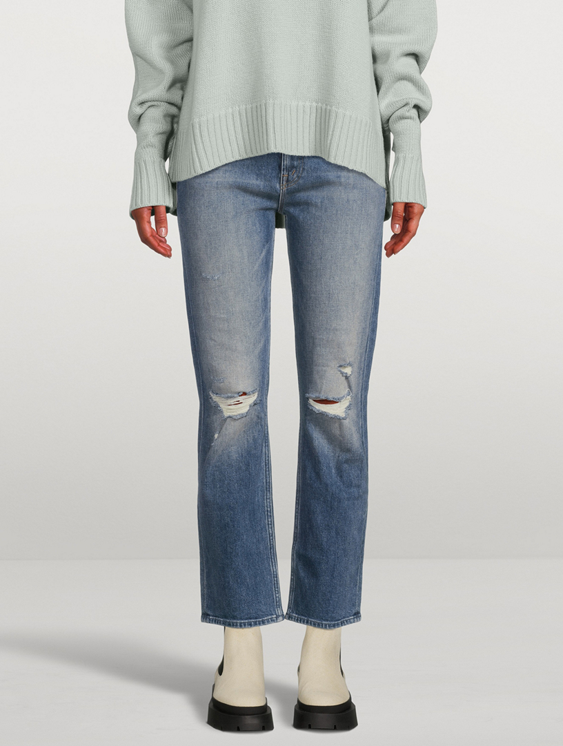 Rider Hight-Waisted Straight-Leg Jeans