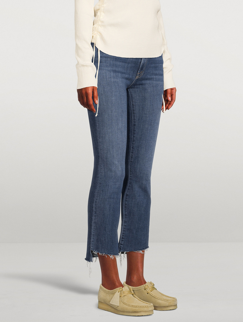 Mother cropped 2024 flare jeans