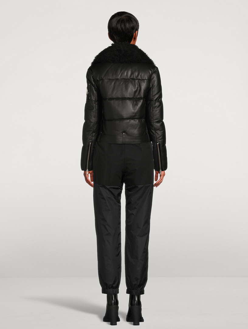 Chauvreulx Down Leather Puffer
