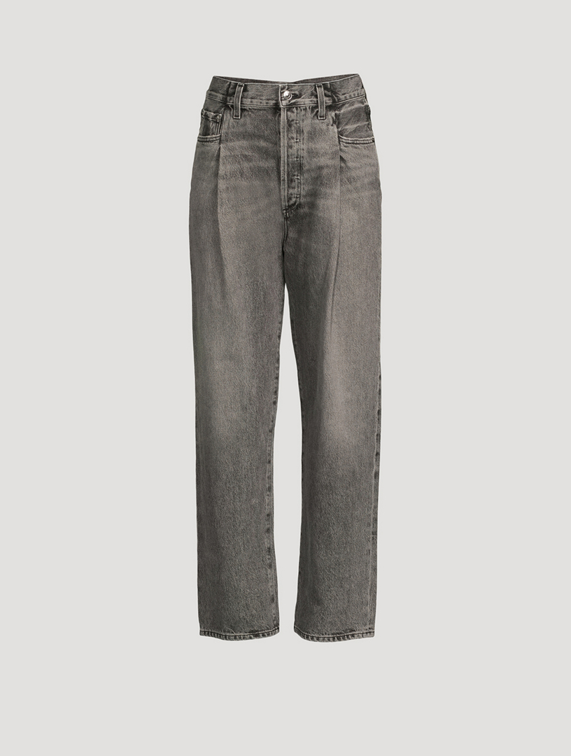 AGOLDE Fold Waistband Tapered Jeans