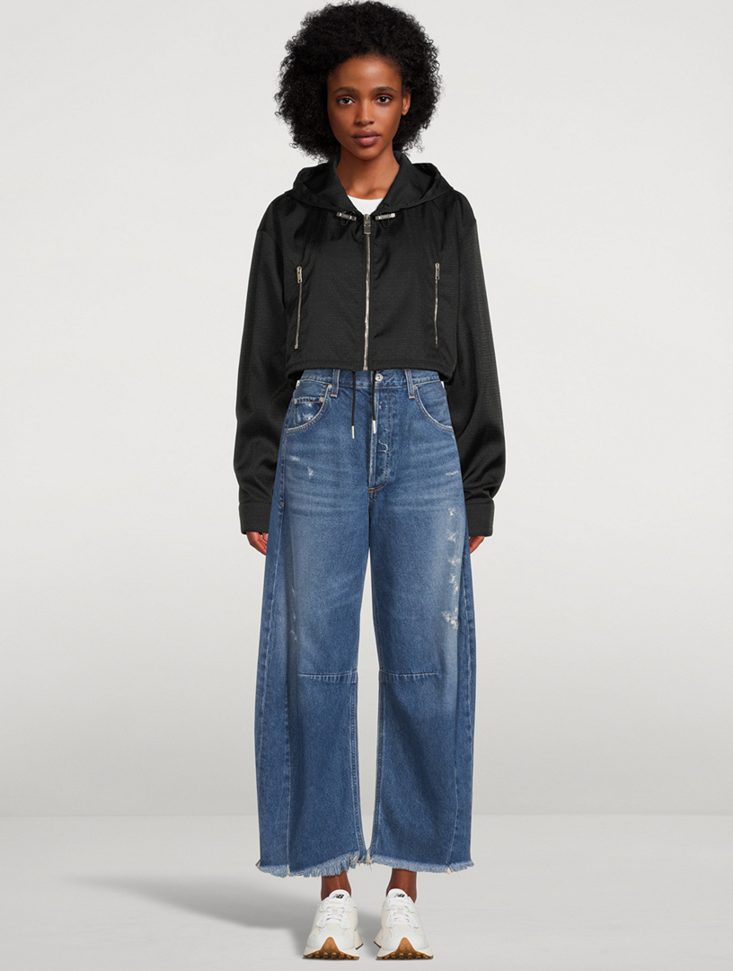 Blue Horseshoe raw-hem curved-leg jeans, Citizens of Humanity