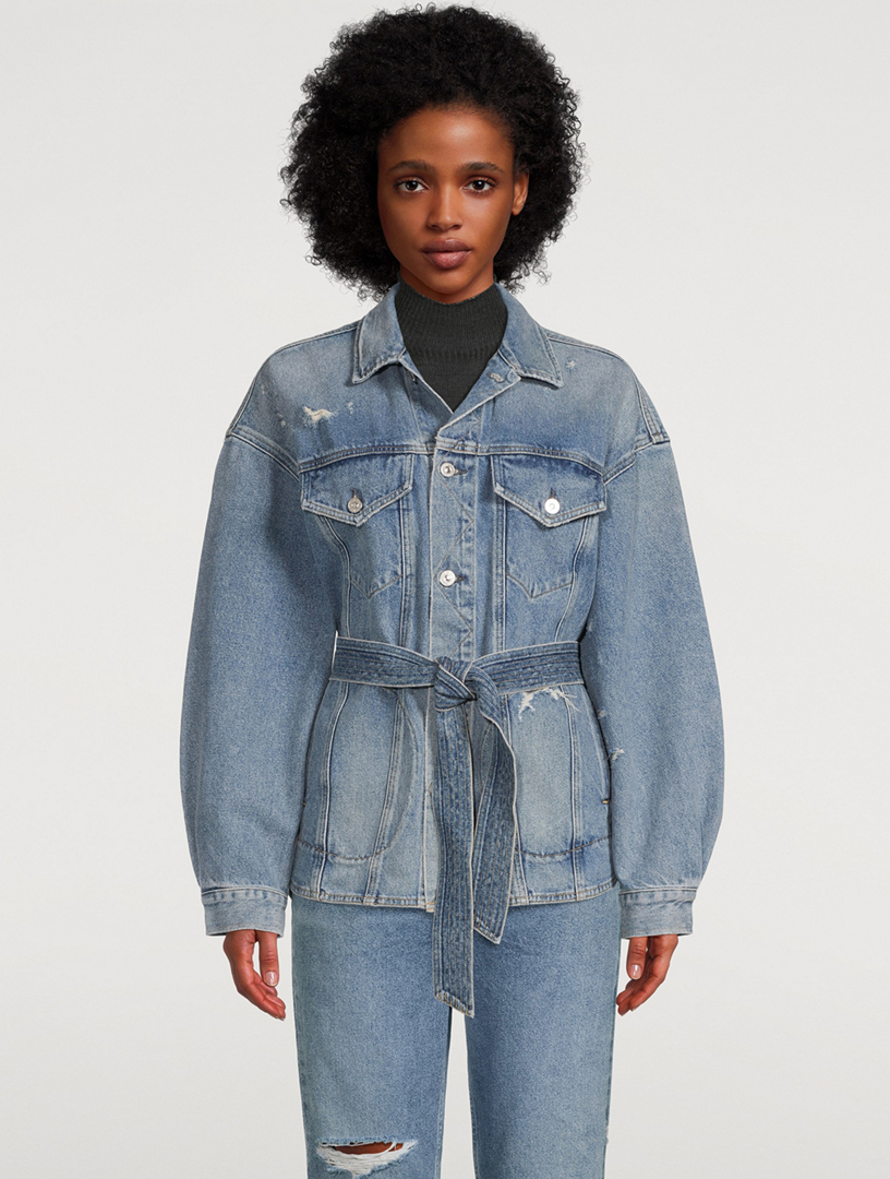 Dolly Belted Denim Jacket