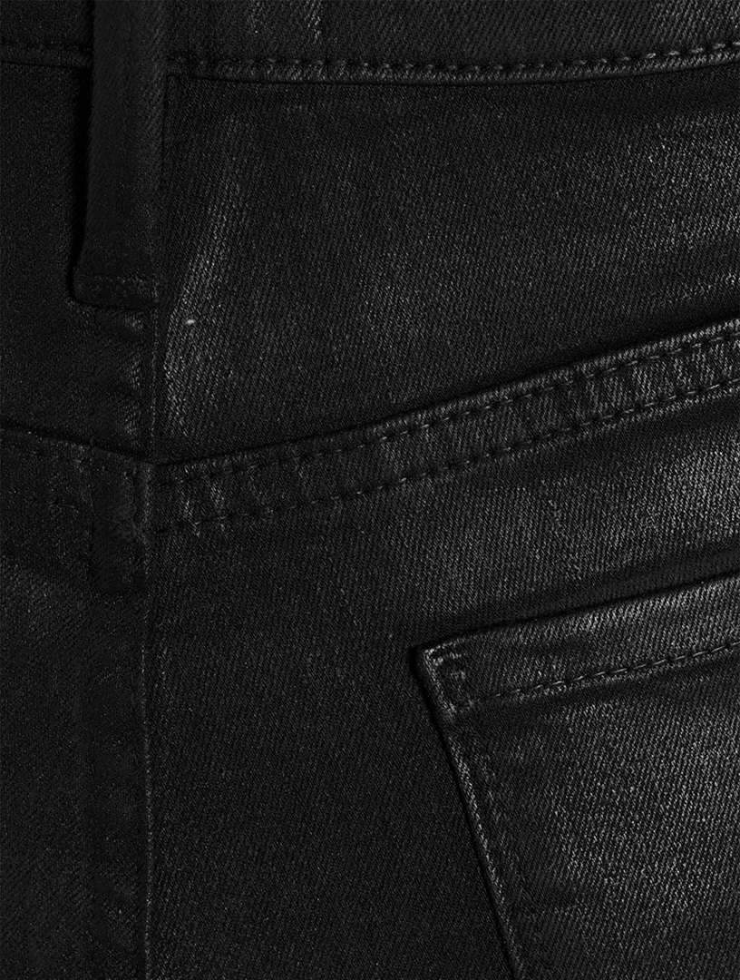 Le Sylvie Coated Straight-Leg Jeans