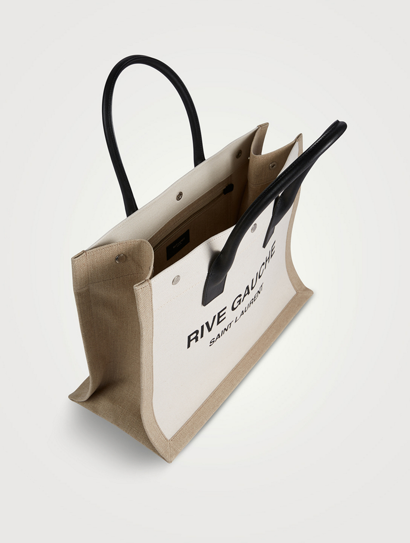 rive gauche tote in canvas