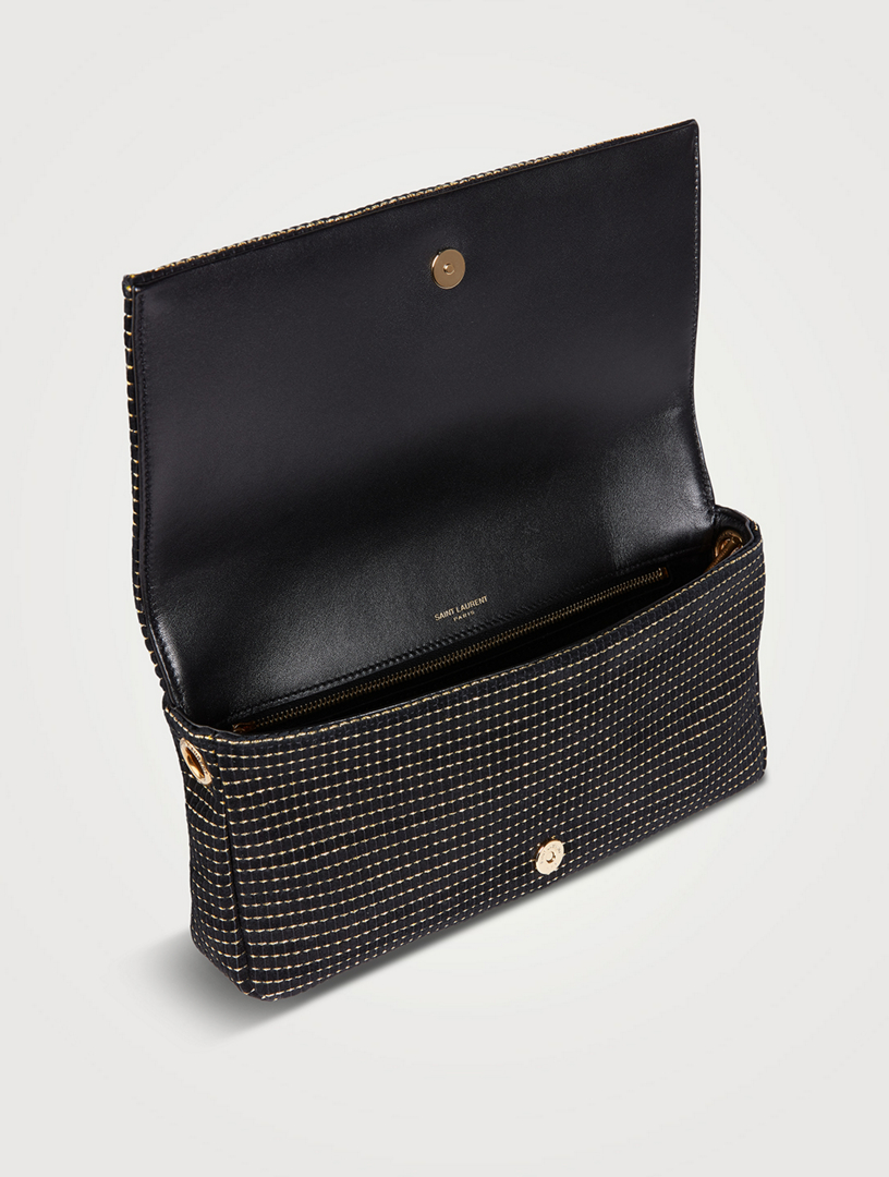 Kate 99 Embroidered Suede Baguette