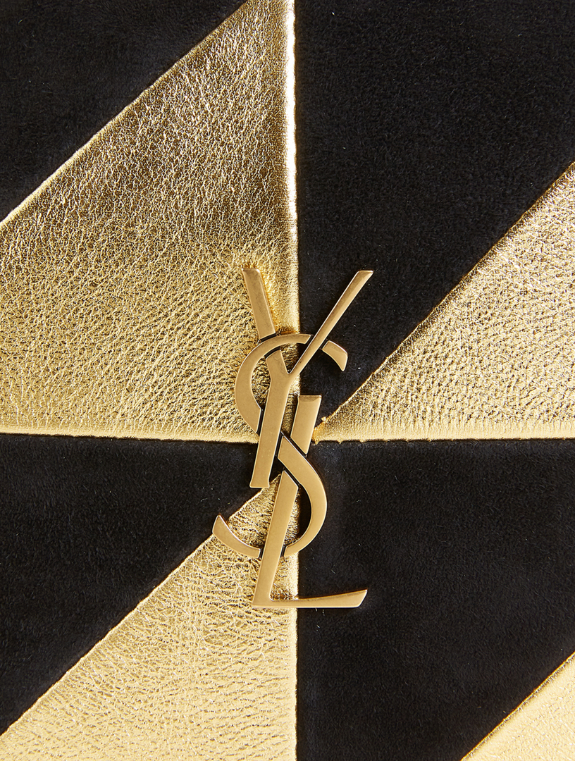 Saint Laurent's Golden Pyramid Leather Clutch Bag