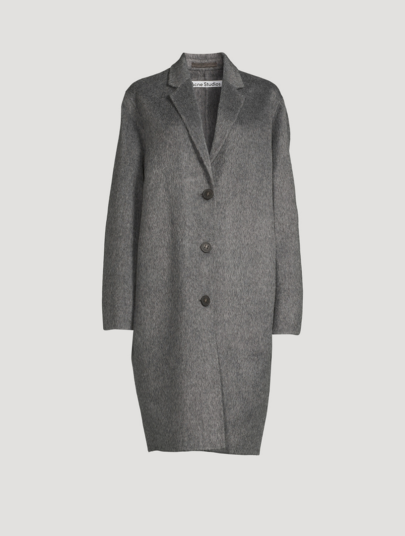 Grey shades wool coat