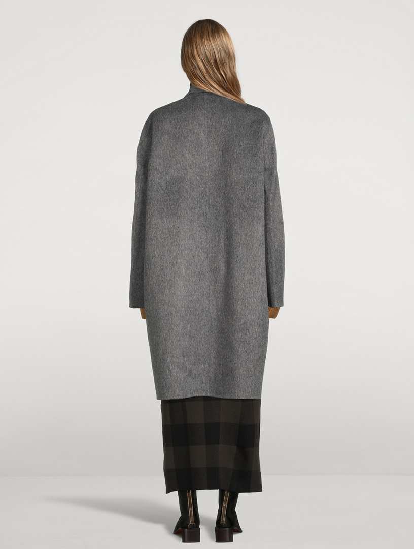 Grey shades wool coat