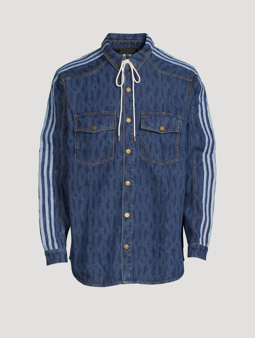 adidas x IVY PARK Blue Denim Monogram Shirt