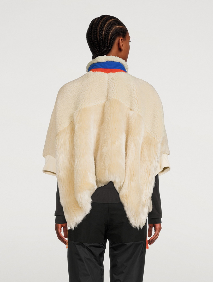 Faux Shearling Coat  sacai Official Store