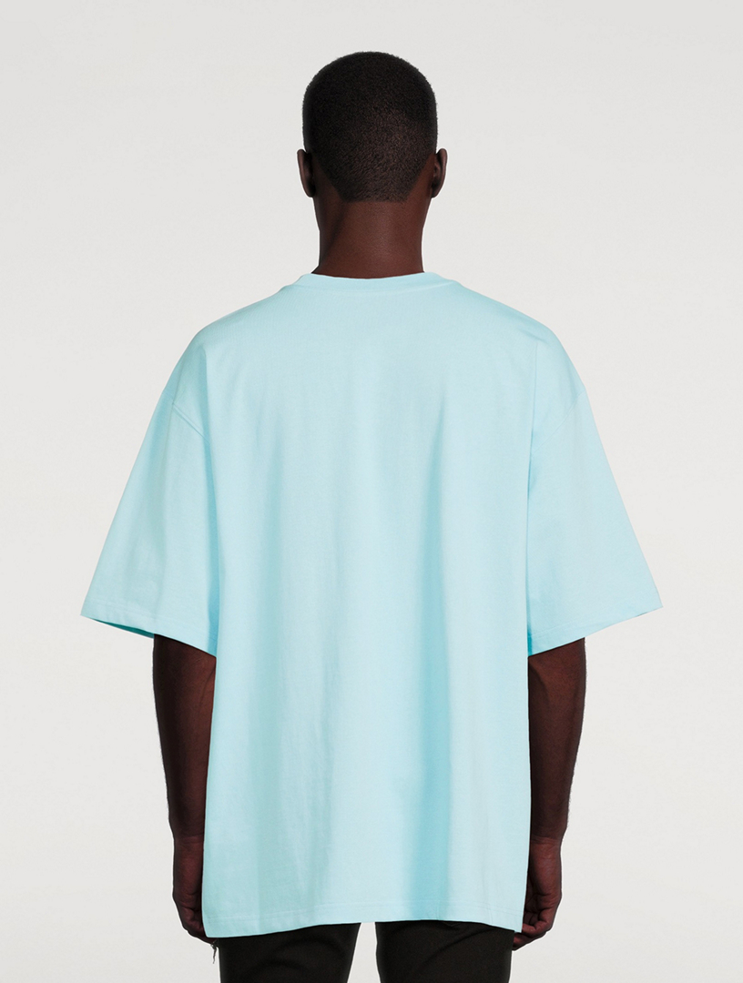 Cotton T-Shirt With Mirror Logo