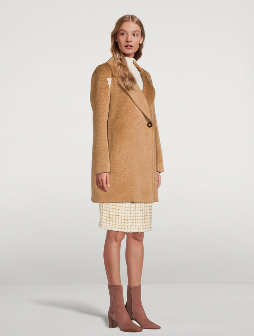 Baby Suri Alpaca And Wool Car Coat
