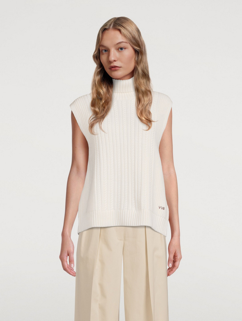 VICTORIA VICTORIA BECKHAM Sleeveless Turtleneck Sweater Holt Renfrew