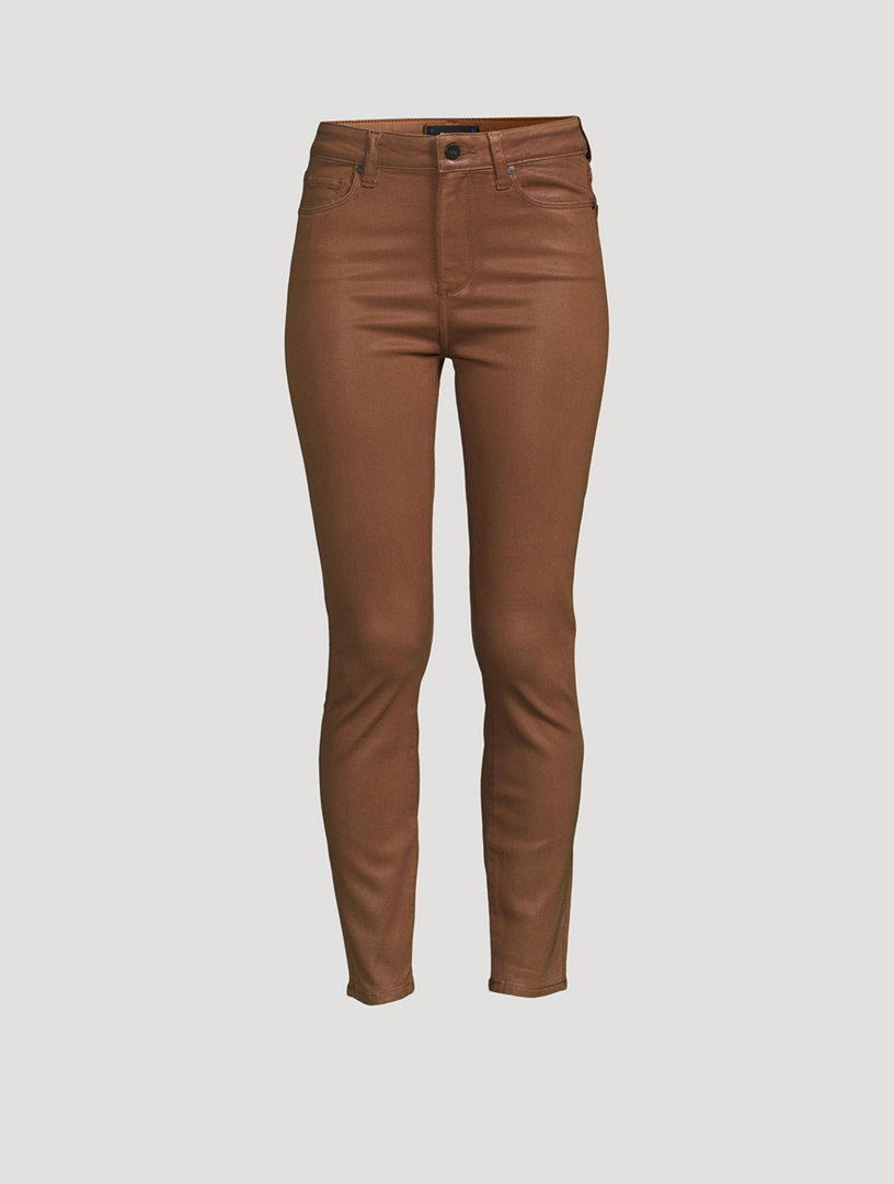 Paige hoxton coated skinny hot sale jeans