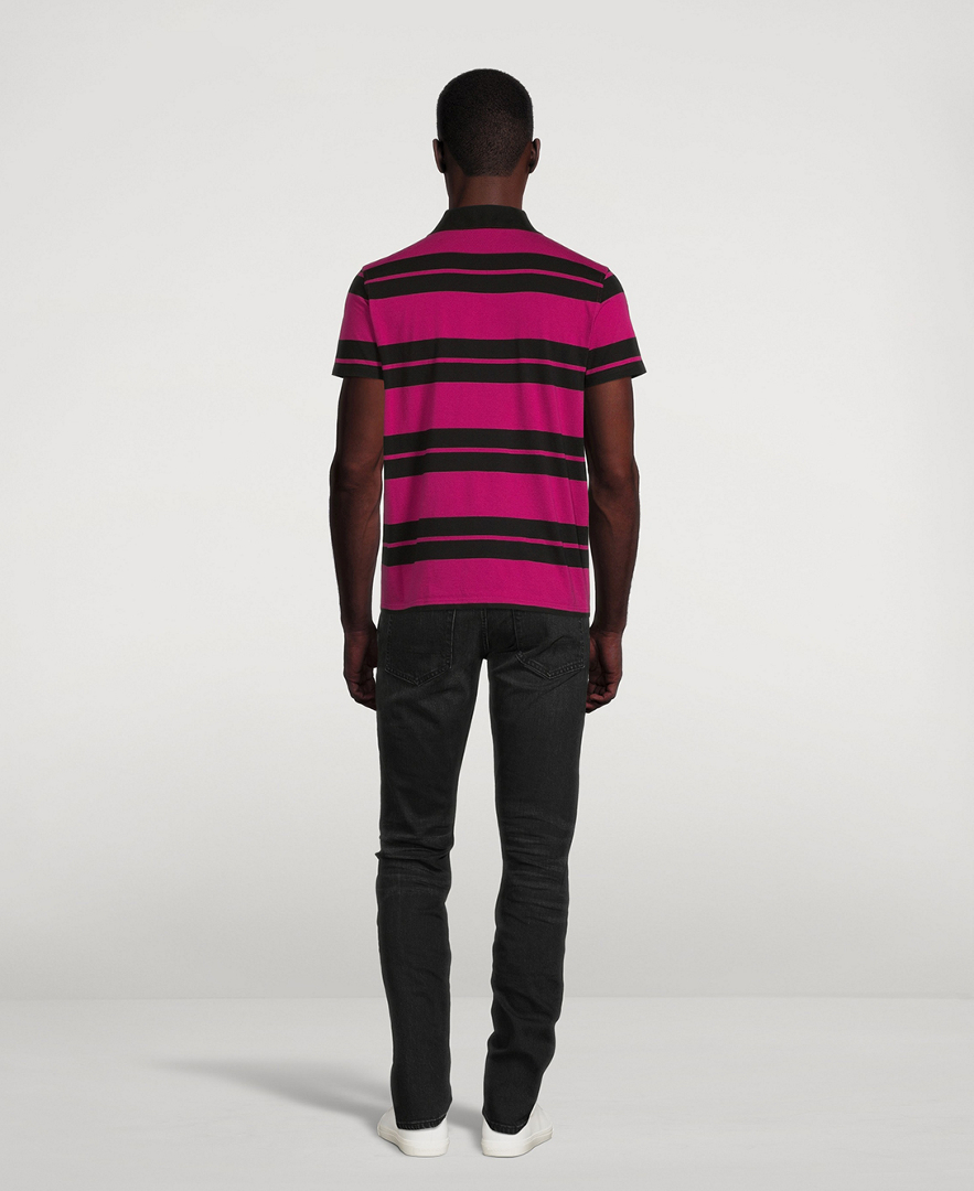 Monogram Polo Shirt Striped Jersey