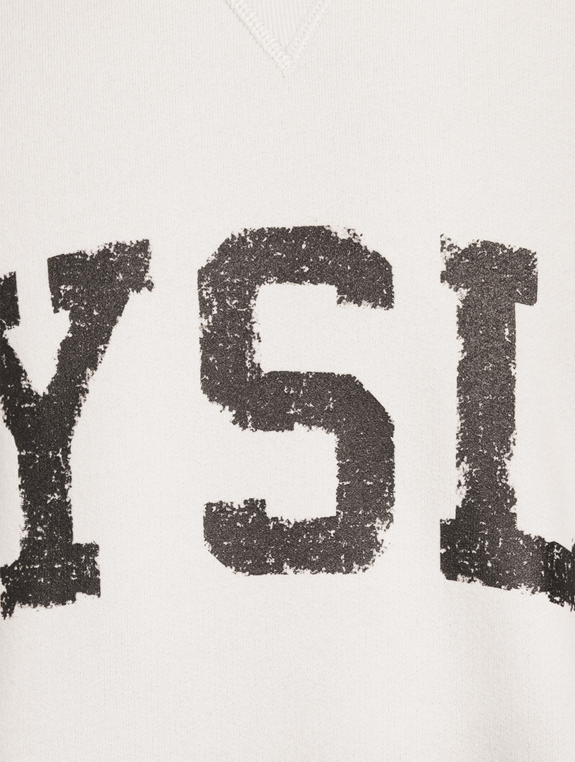 SAINT LAURENT YSL Cotton Sweatshirt | Holt Renfrew