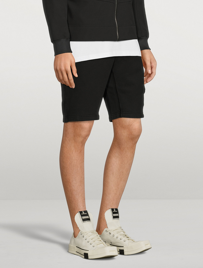 Brushed Cotton Fleece Bermuda Shorts
