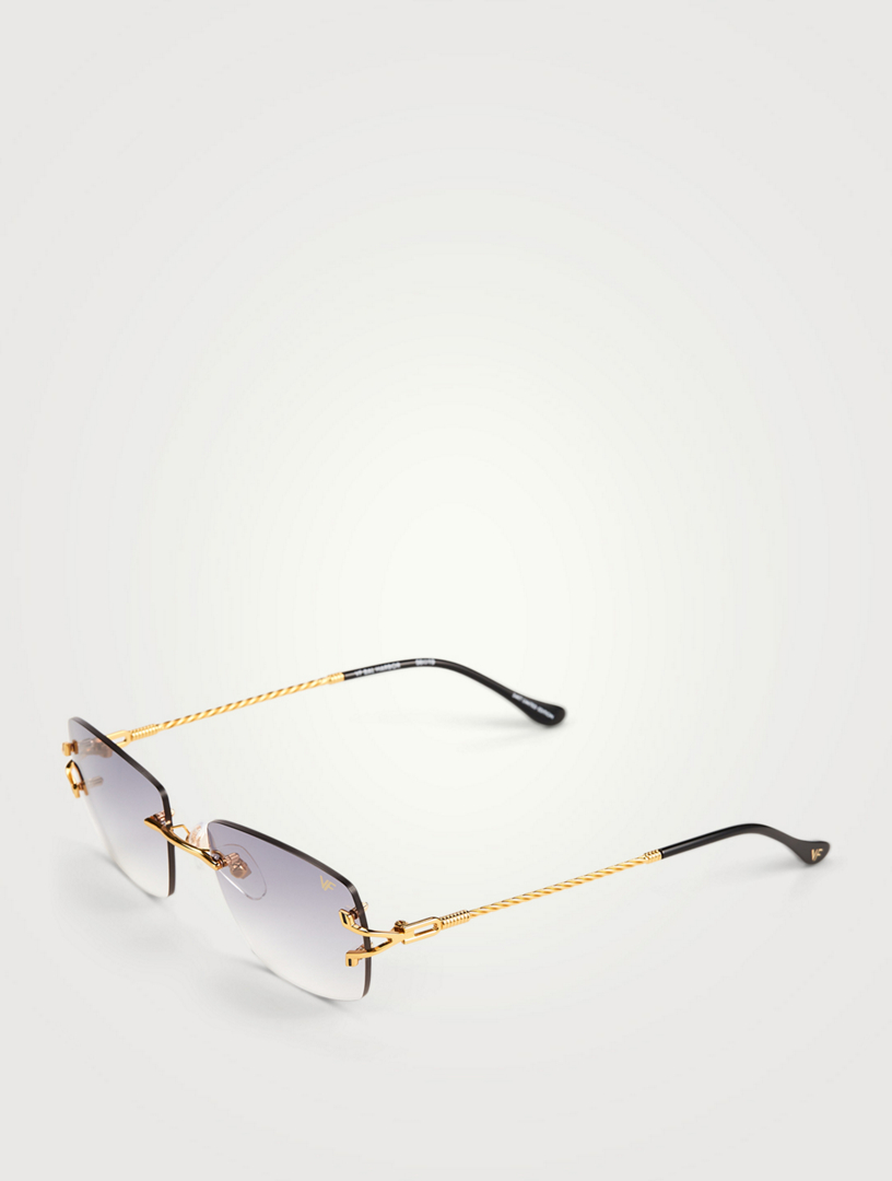 VF Bal Harbor 24K Gold Rectangular Sunglasses