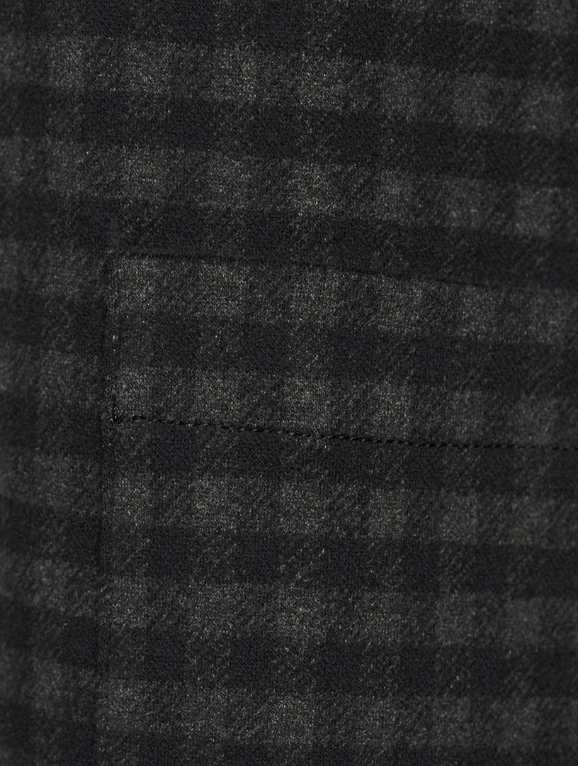 Slit Cardigan Gingham