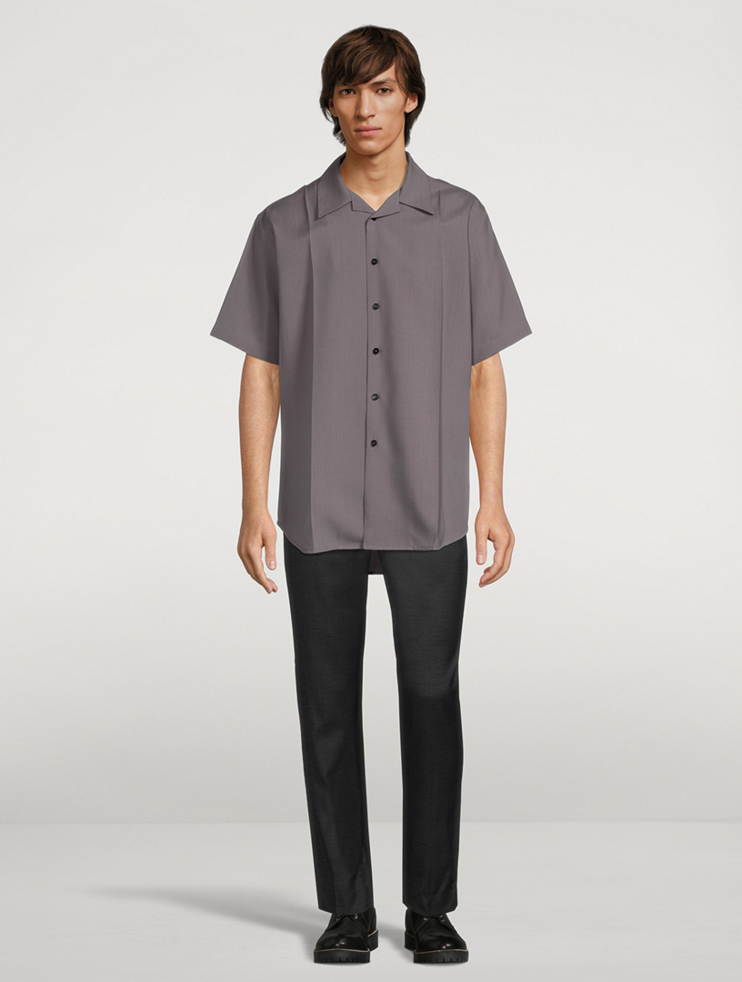 Wool Short-Sleeve Shirt