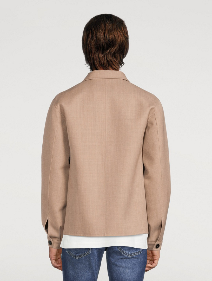 Double Face Wool Shirt Jacket