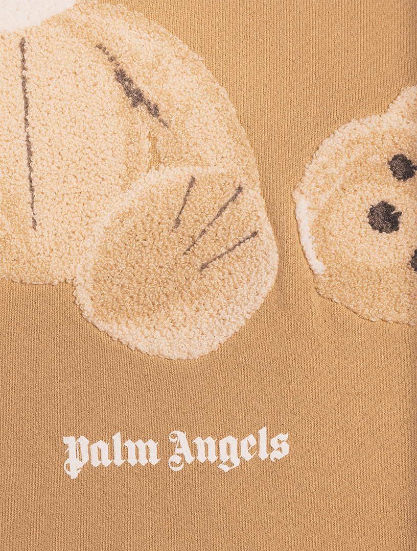 Palm Angels Teddy Bear Hooded Sweatshirt in Black for Men