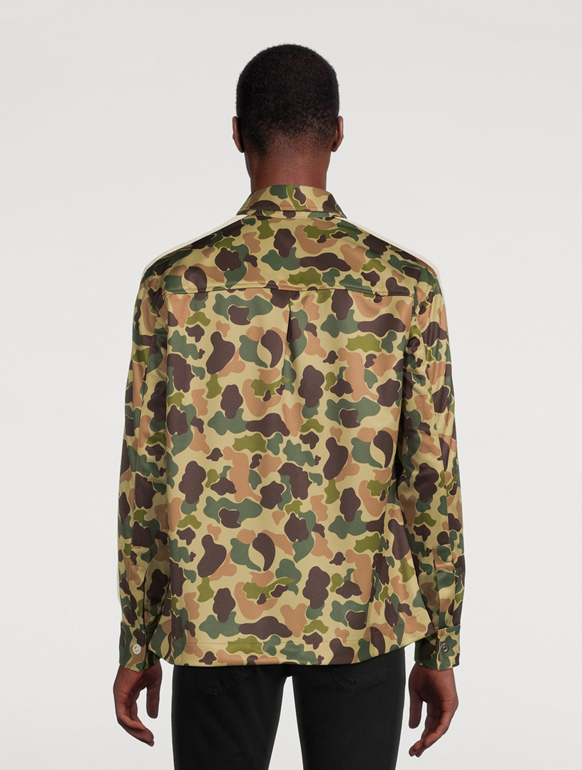 Camouflage Long-Sleeve Track Shirt