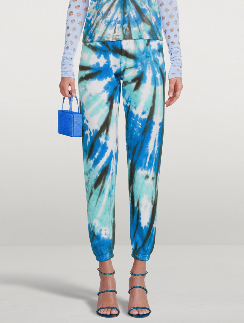 Modum Sweatpants Swirl Tie-Dye Print