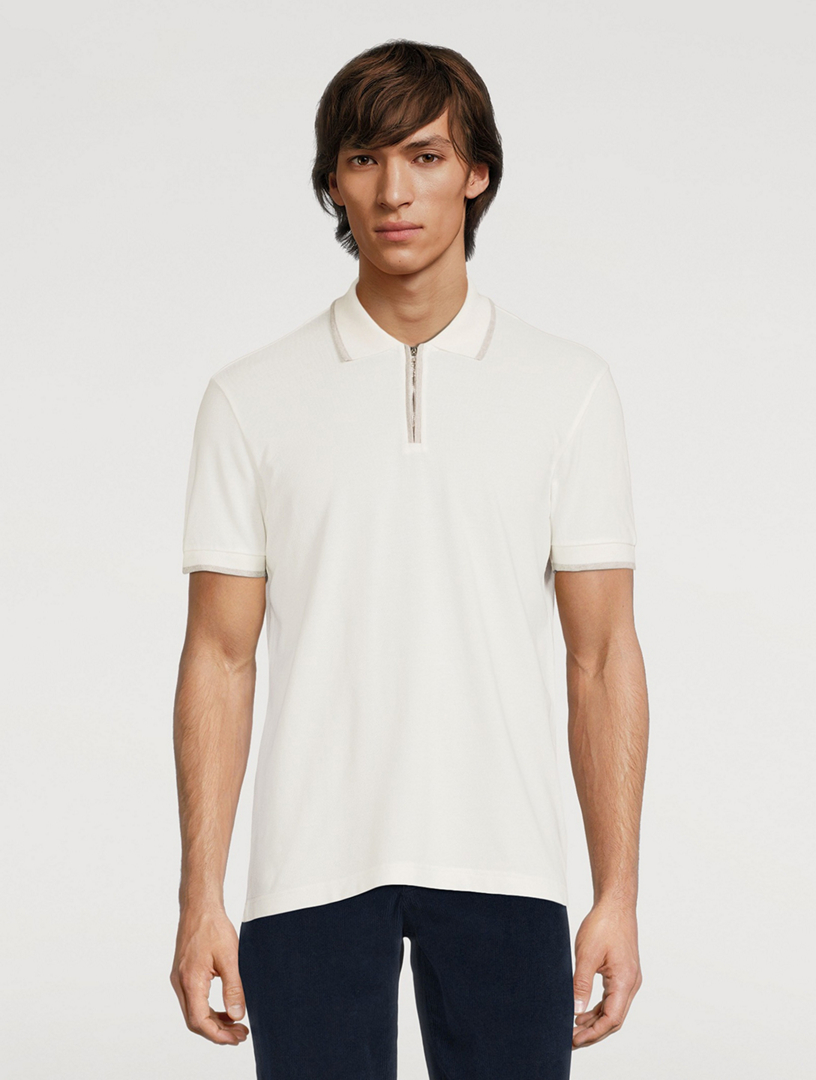 ORLEBAR BROWN Jarrett Zip Polo Shirt | Holt Renfrew