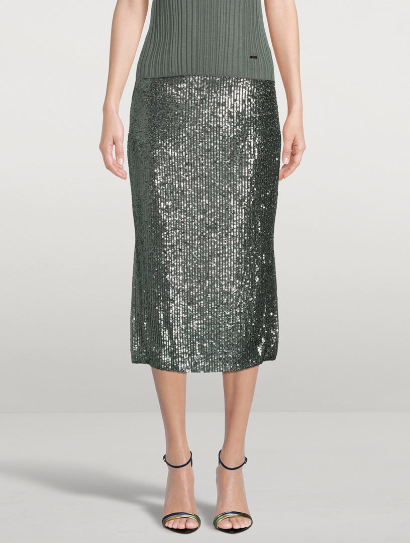 Sequin Pencil Skirt