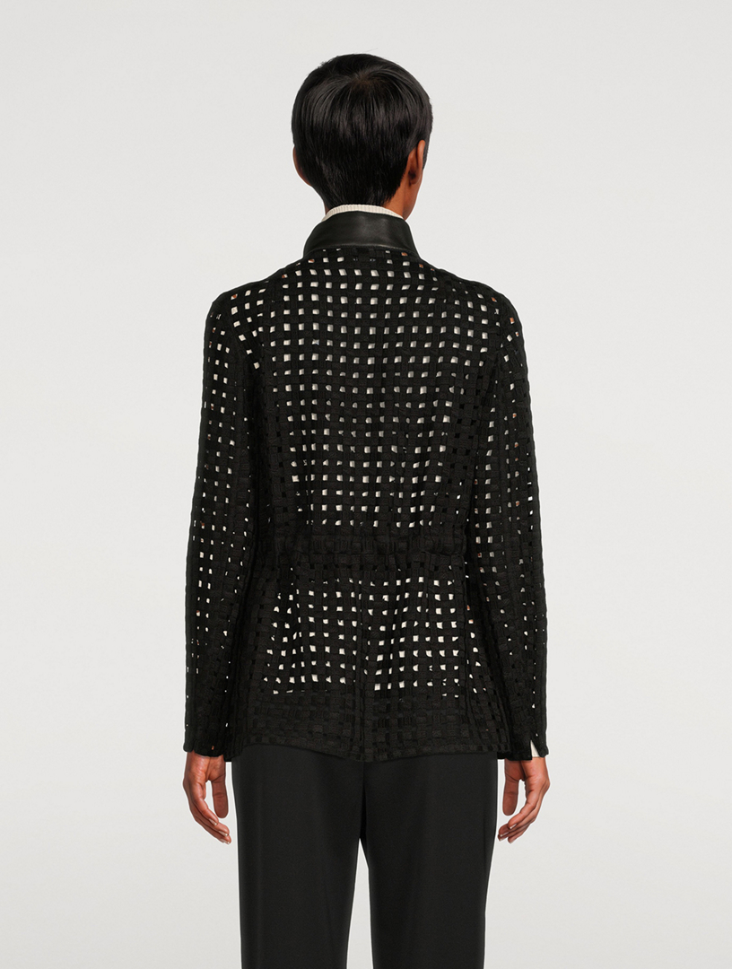 Girta Open Grid Safari Jacket