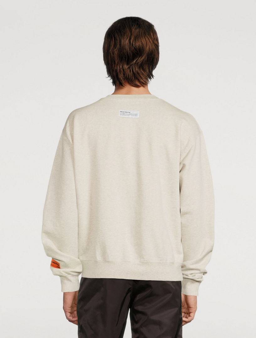 Cotton Split Graphic Sweatshirt